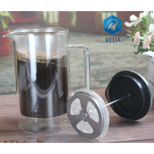 high quality double walled glass coffee french press